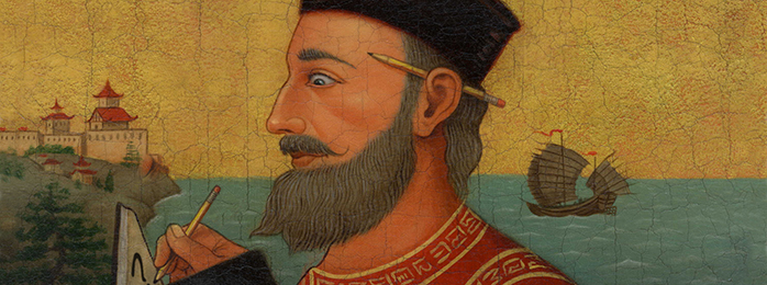 Painting of Marco Polo.
